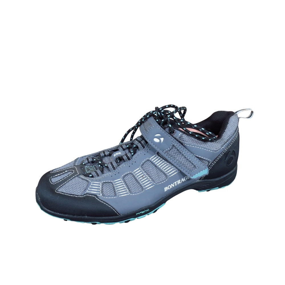 Bontrager SSR Men Cycling Shoe 9.5 Mountain Bike Commuter Gray Synthetic Mesh